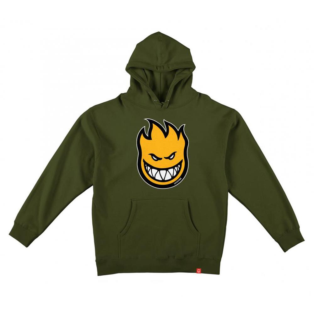 Spitfire Bighead Fill Hoodie Army Gold Black Source Skate Co