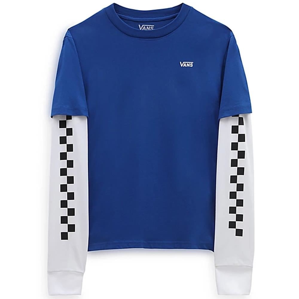 Blue checkered vans shirt on sale