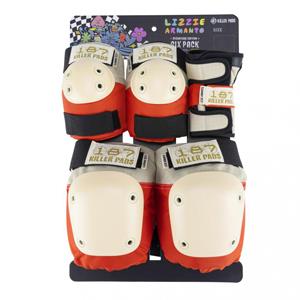 187 Killer Pads Six Pack Set - Lizzie Orange