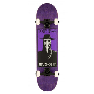 Birdhouse Complete Skateboard - Stage 3 Hawk Plague Doctor Purple 7.5"