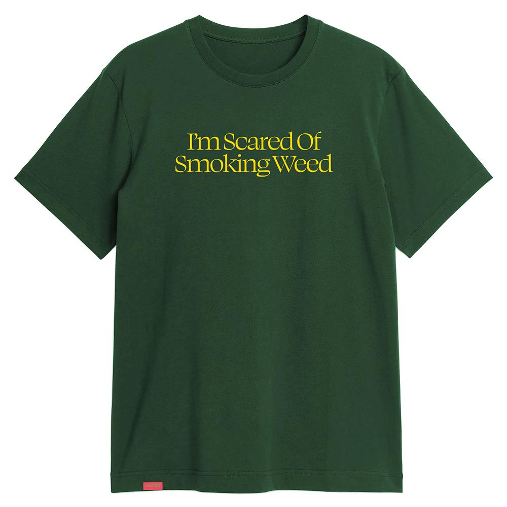 Jacuzzi Scared Weed T-shirt - Dark Green