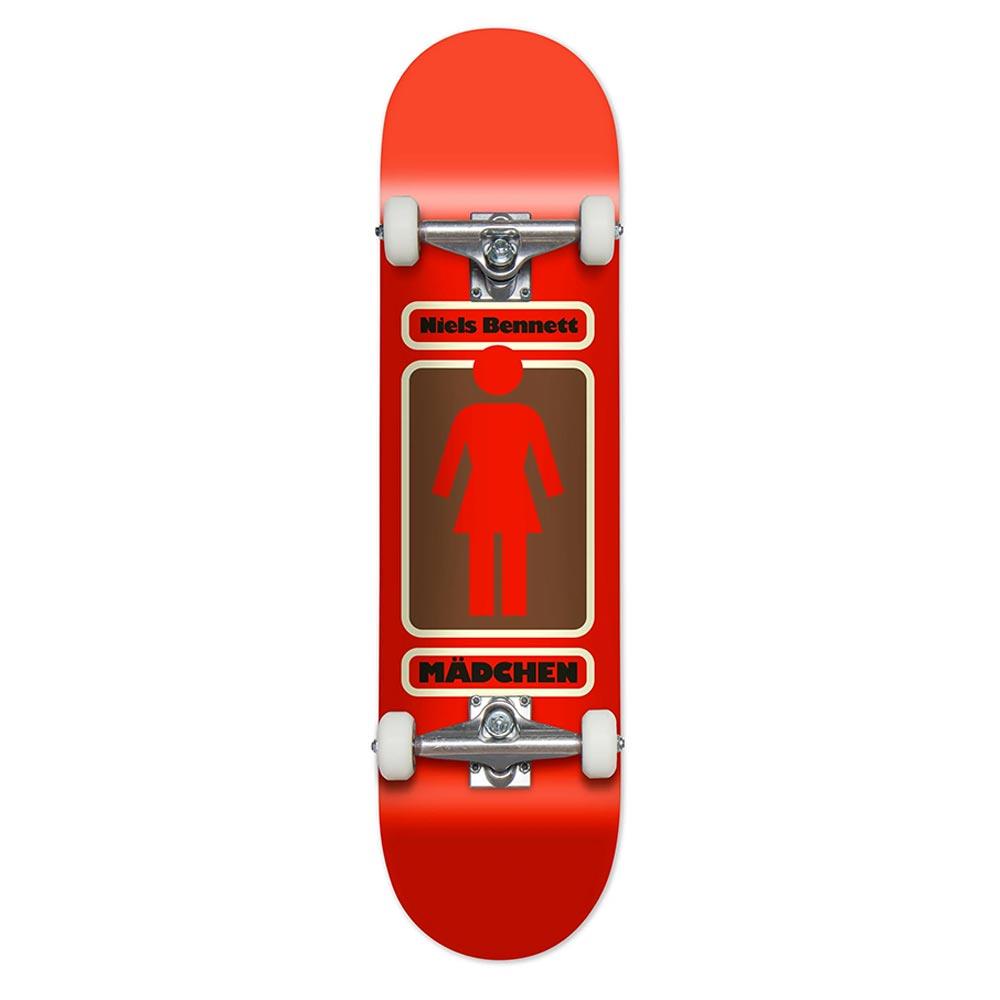 Girl Complete Skateboard - 93 Til Niels Bennett Red 8.25"