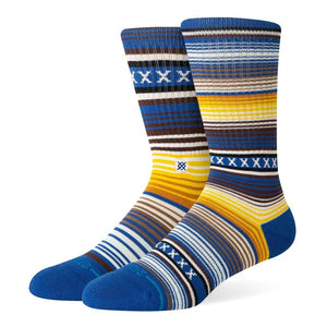 Stance Curren St Crew Socks - Blue - Large