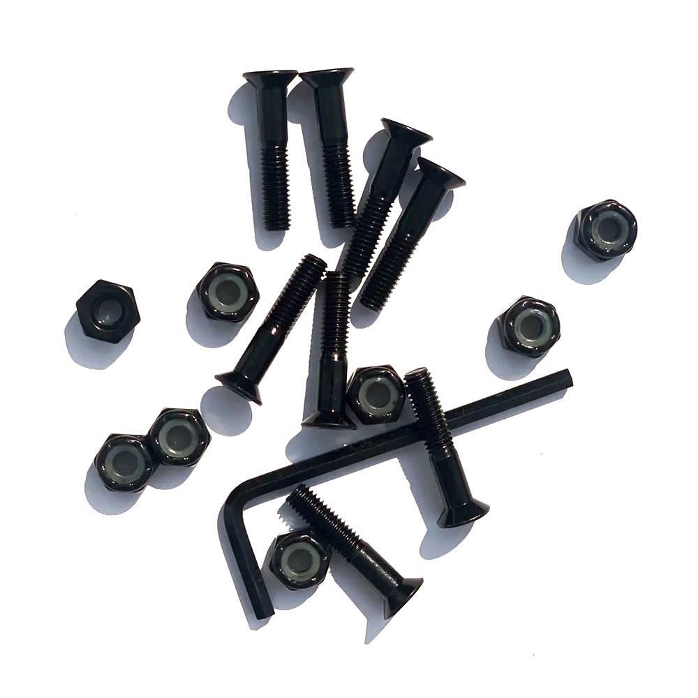 G-Tool Skateboard Truck Bolts - Allen Black 1" (8 Pack)