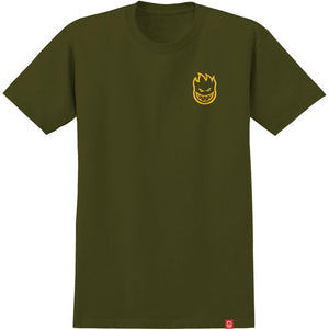 Spitfire Classic Vortex T-Shirt - Military Green/Yellow