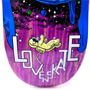 Lovenskate Skateboard Deck - Cosmic Father Alex Hallford Pro Purple 8.5"