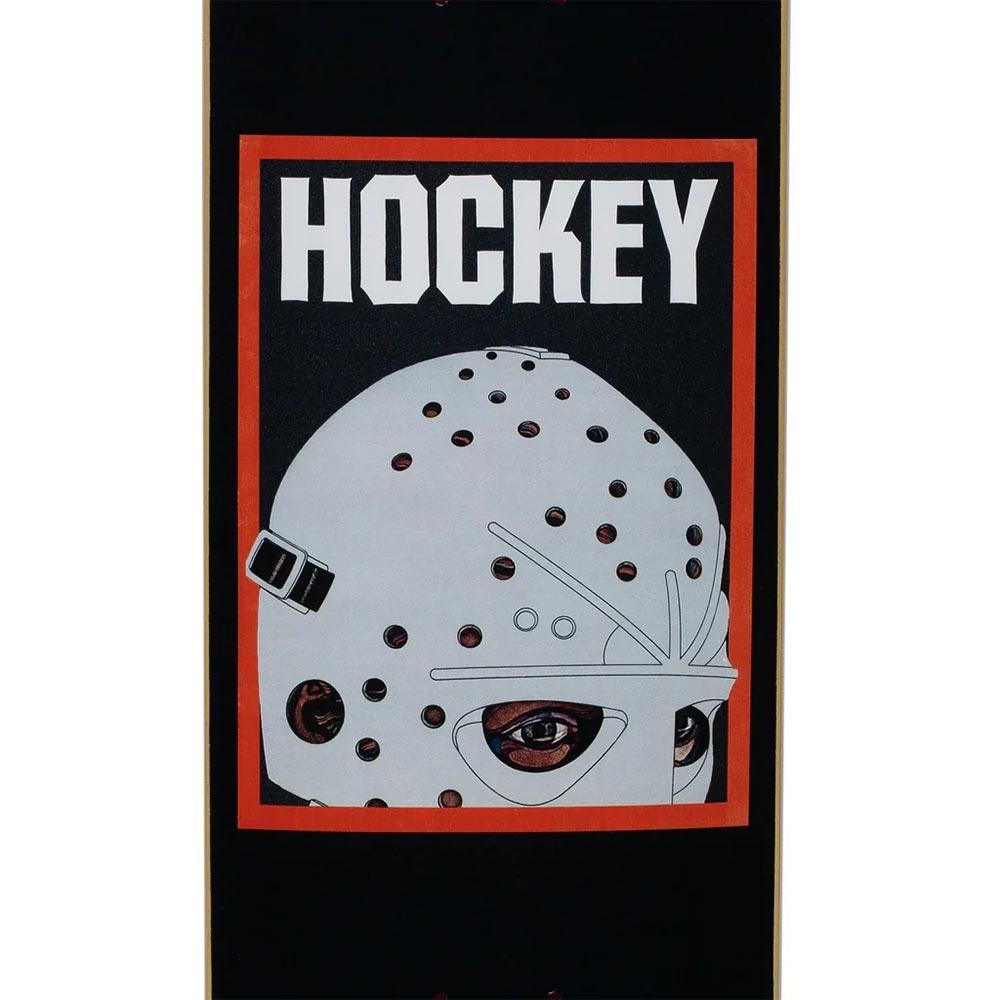 Hockey Skateboard Deck - Half Mask Black 8.25"