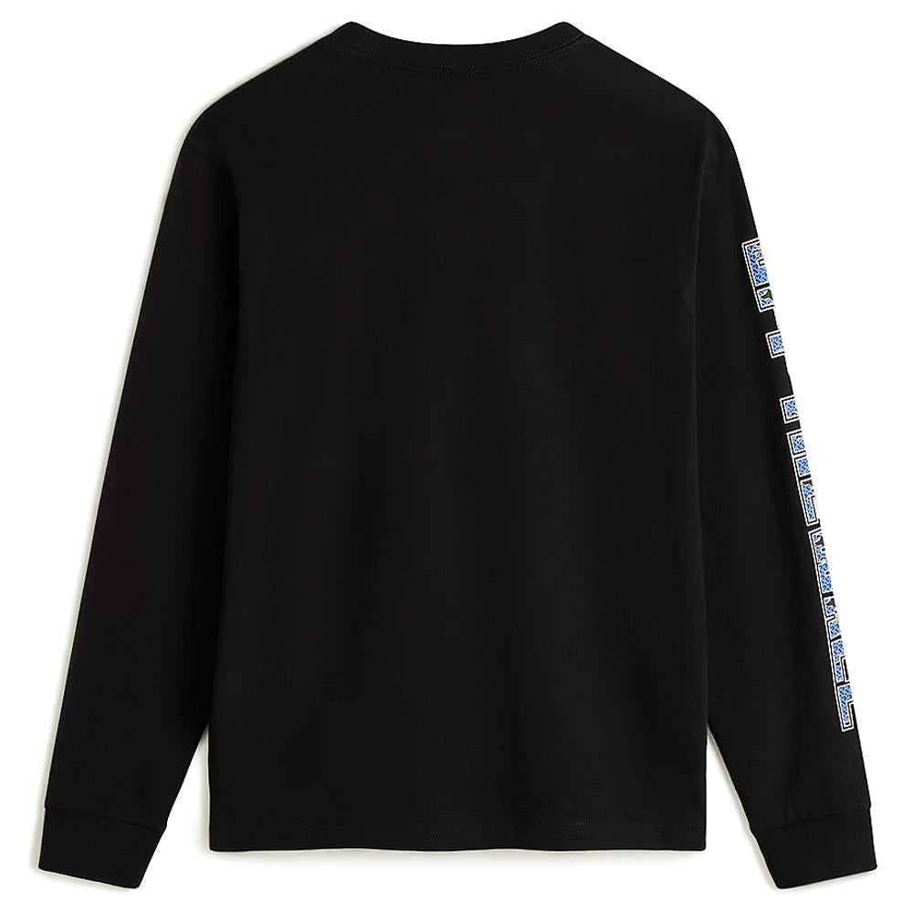 Vans Boys Digi Flames Long Sleeve T-shirt - Black