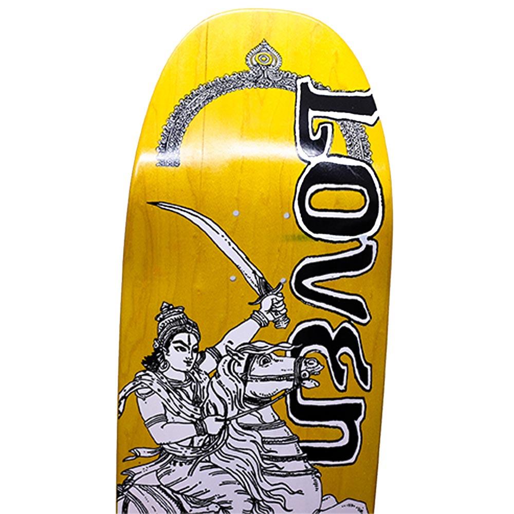 Lovenskate Skateboard Deck - Rider Yellow 9" (Shaped)