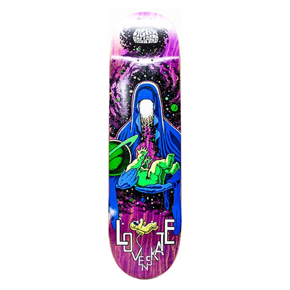 Lovenskate Skateboard Deck - Cosmic Father Alex Hallford Pro Purple 8.5"