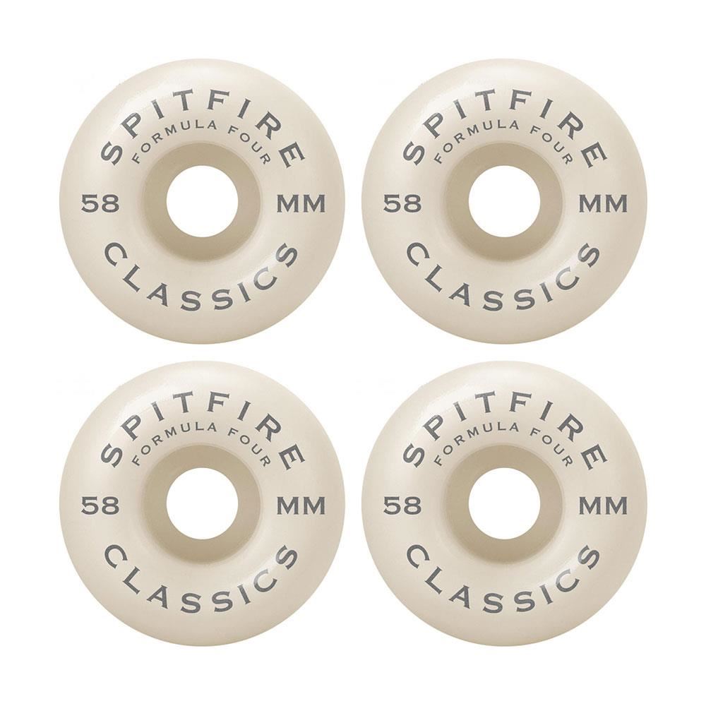 Spitfire Wheels - Formula Four Classics 99a 58mm White/Purple  (4 Pack)