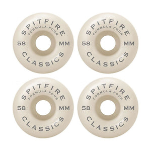 Spitfire Wheels - Formula Four Classics 99a 58mm White/Purple  (4 Pack)