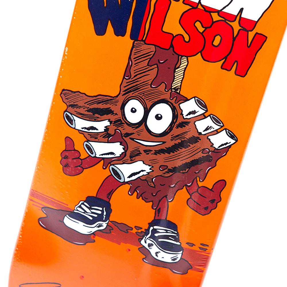 Heroin Skateboard Deck - Aaron Wison Ribs Orange 8.5"