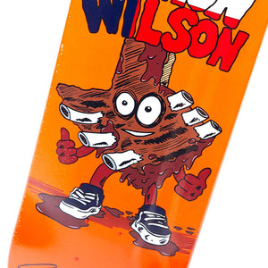 Heroin Skateboard Deck - Aaron Wison Ribs Orange 8.5"