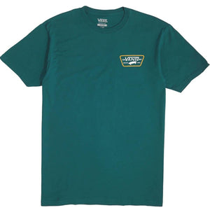 Vans Full Patch Back T-Shirt - Deep Teal/White