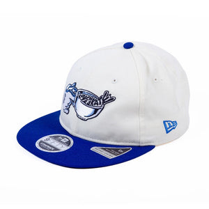 Lovenskate x New Era Snapback Cap - Spill Logo Off White/Royal Cap