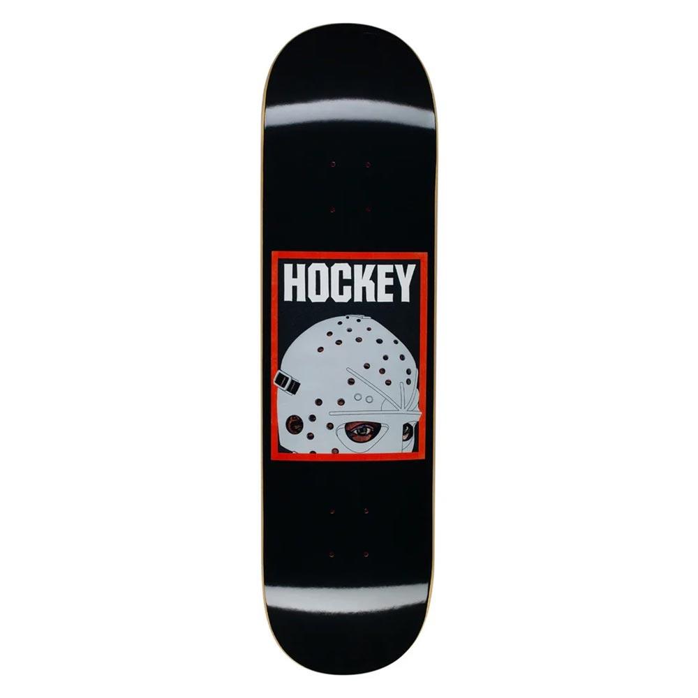 Hockey Skateboard Deck - Half Mask Black 8.25"