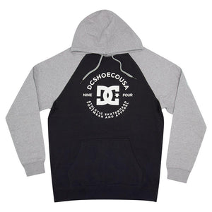 DC Star Pilot Raglan Hoodie - Black/Grey Heather