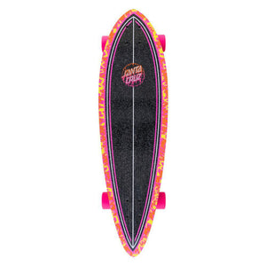 Santa Cruzer Toxic Dot Pintail Complete Pink 33"