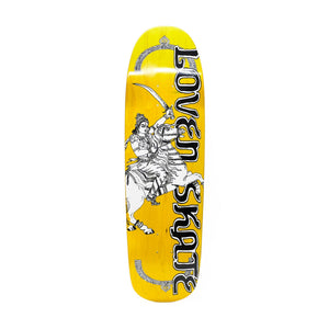 Lovenskate Skateboard Deck - Rider Yellow 9" (Shaped)