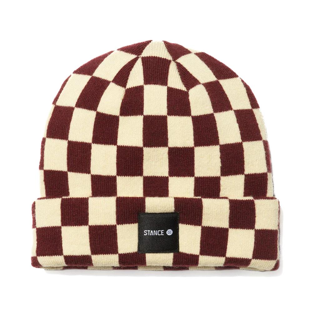 Stance Checked Out Beanie - Wine