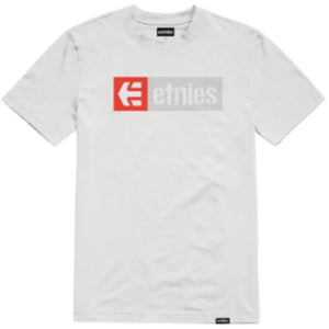 Etnies New Box T-Shirt - White/Grey/Red