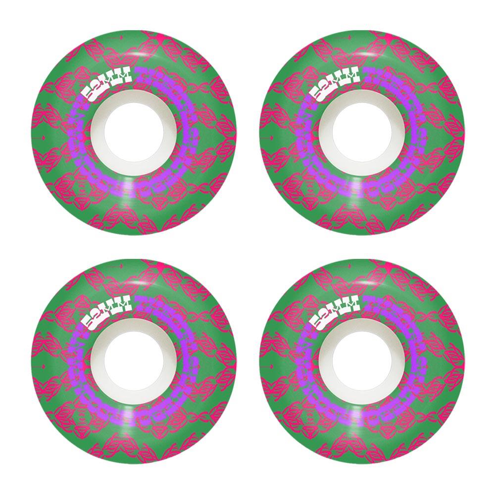 Girl Skateboard Wheels - Vibrations Conical 99a 52mm Green (4 Pack)