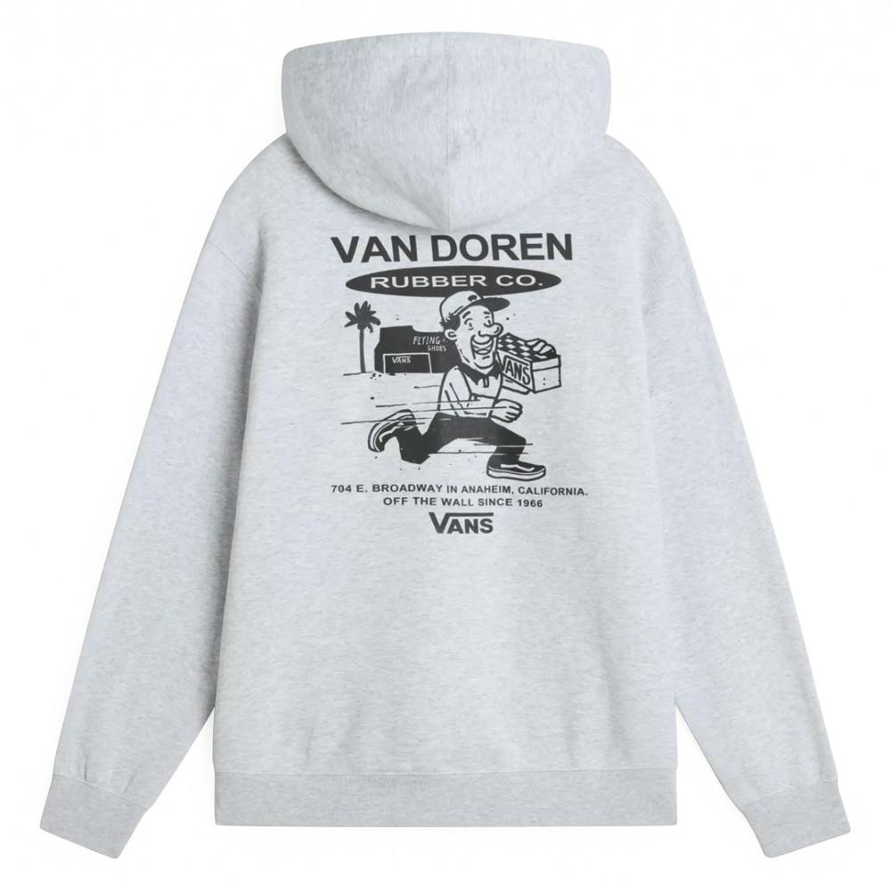 Vans Fun GFX Loose Pullover Hoodie - Light Grey Heather