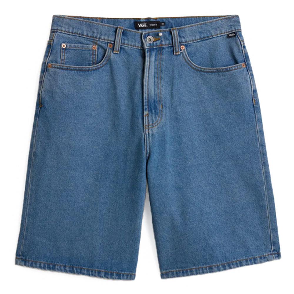 Vans Check-5 Baggy Denim Shorts - Stonewash Blue