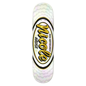 Real Skateboard Deck - Nicole Hause Pro White 8.5"