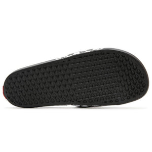 Black checkerboard best sale vans slides