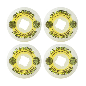 OJ Wheels - Team Line Hardline White 99a 54mm (4 Pack)