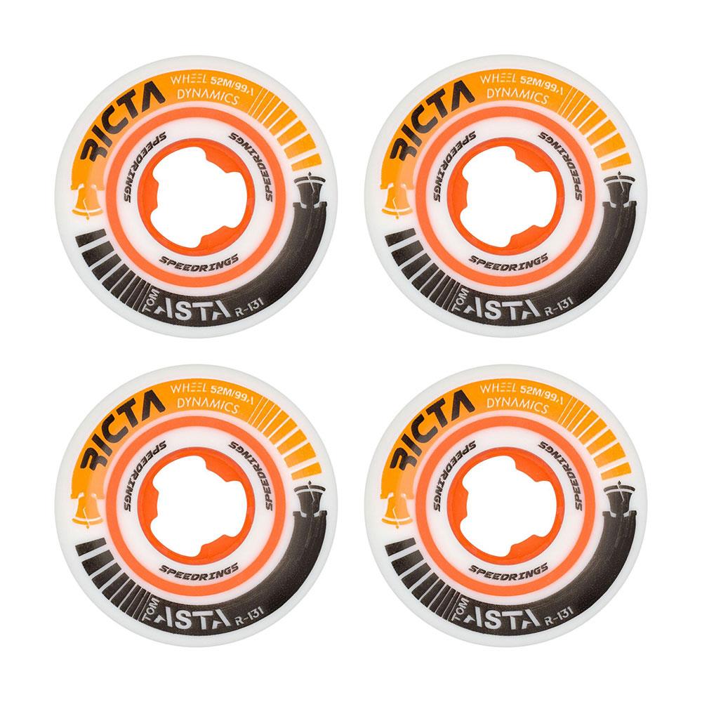 Ricta Wheels - Tom Asta Speedrings Slim White 99a 52mm (4 Pack)