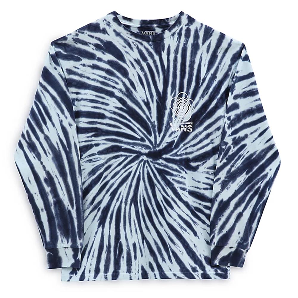 Vans Scattered Tie Dye Long Sleeve T-Shirt - Dress Blues