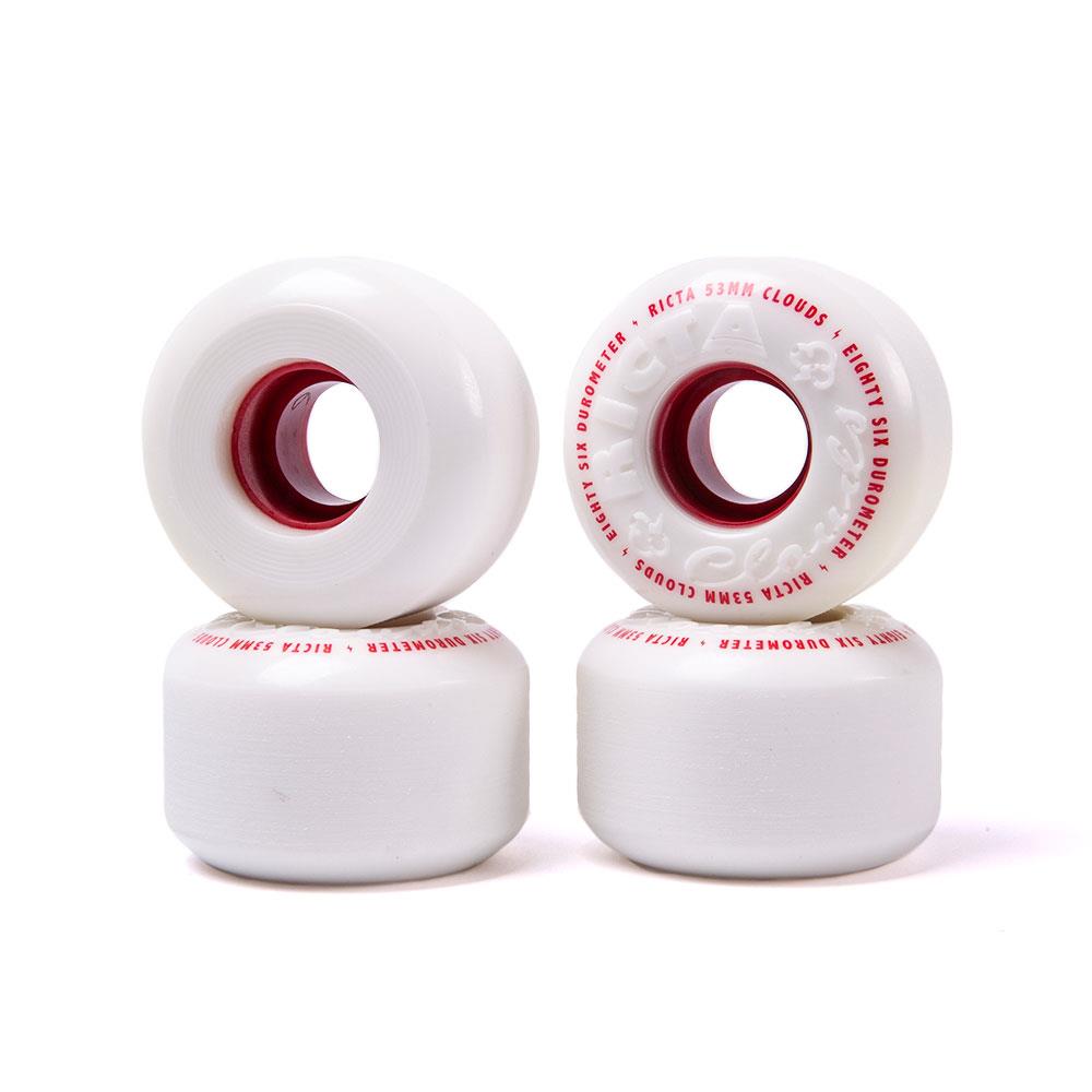 Ricta Wheels - Clouds White/Red 86a 53mm (4 Pack)