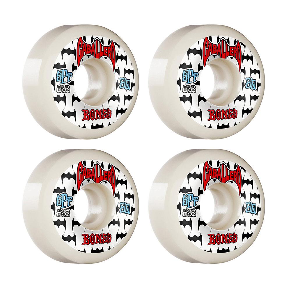 Bones Wheels - SPF P5 Pro Caballero Bats White/Red 104a 60mm (4 Pack)