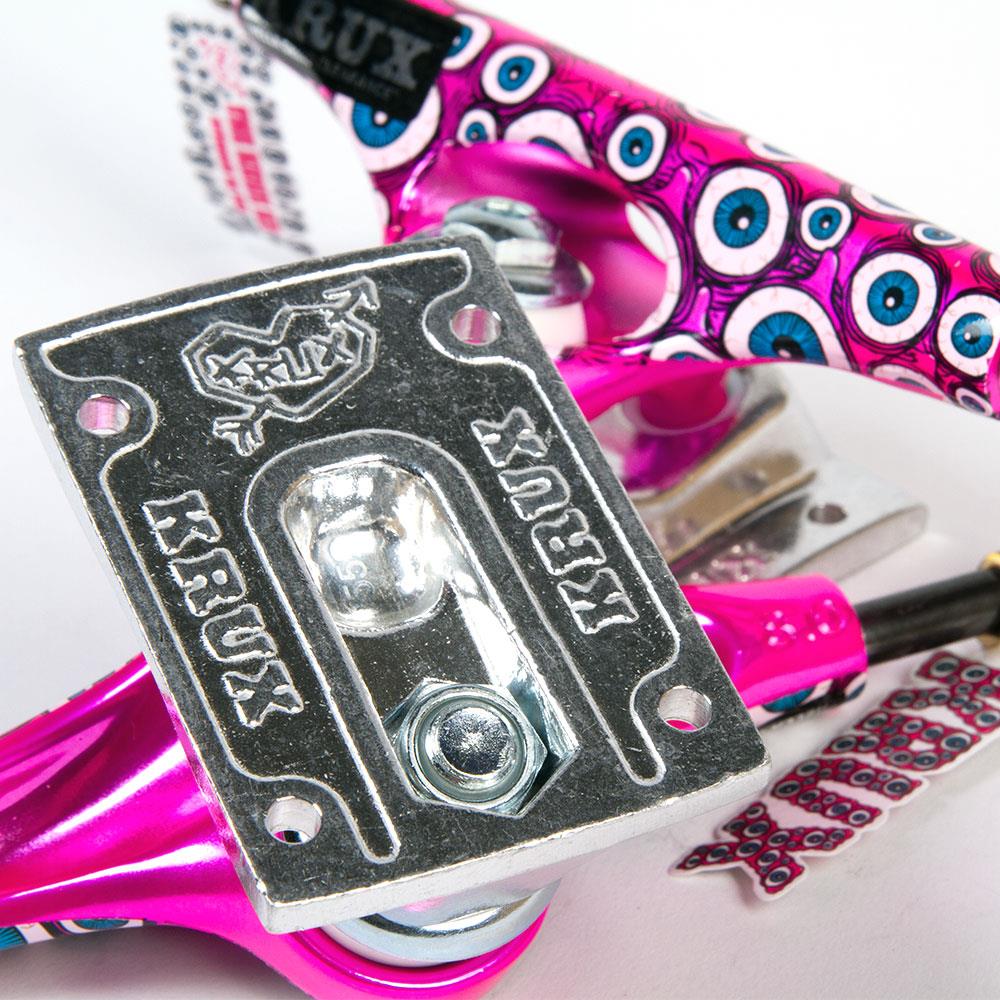 Krux Trucks - K5 FOS Eyes 2 DLK Standard Silver/Pink 8 (Pair)