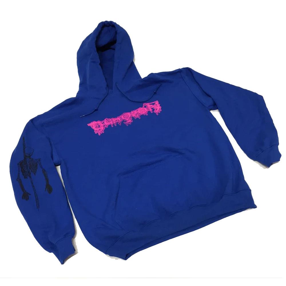 Dungeon Gateway Half Spiked Hoodie - Blue