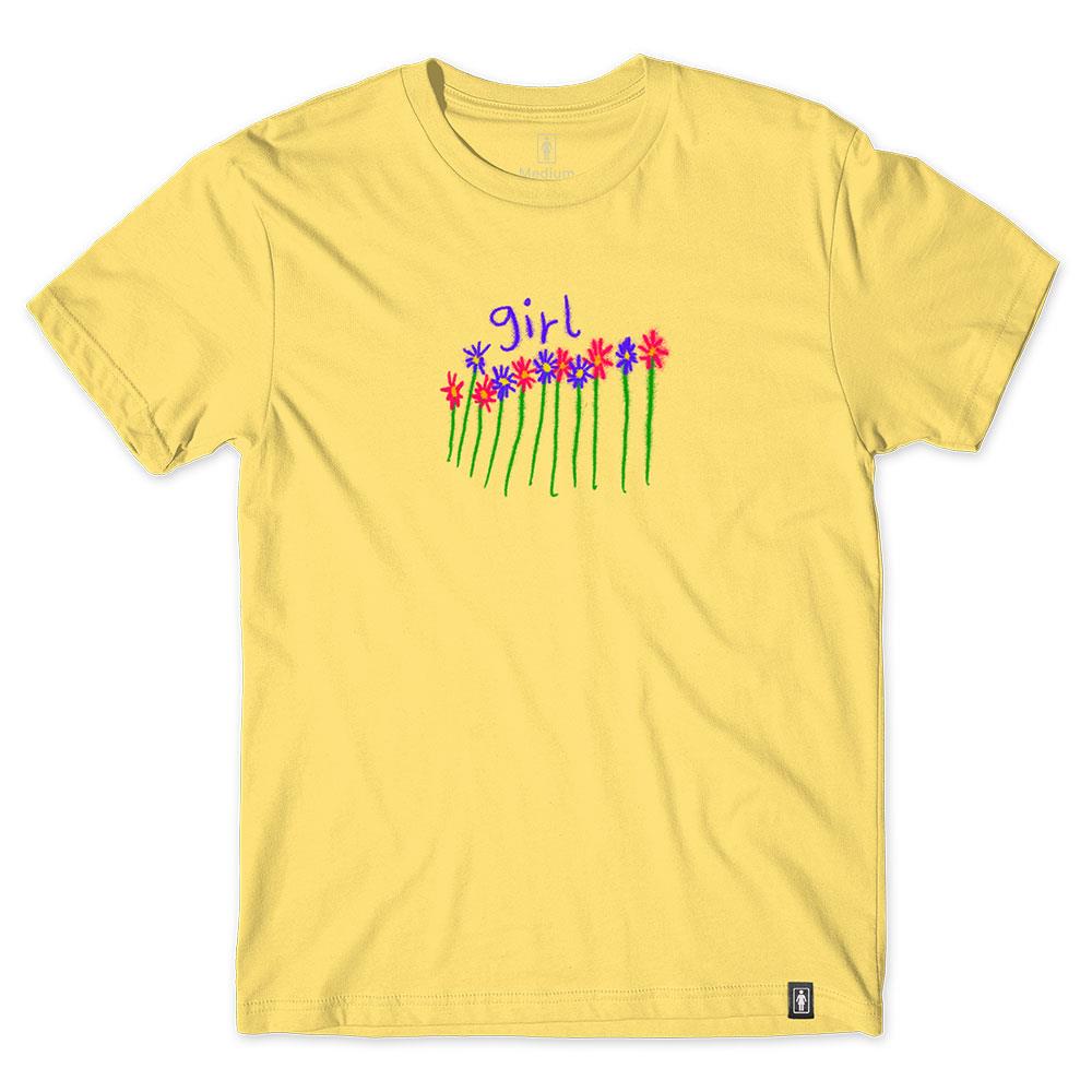 Girl Flowers T-Shirt - Daisy Yellow